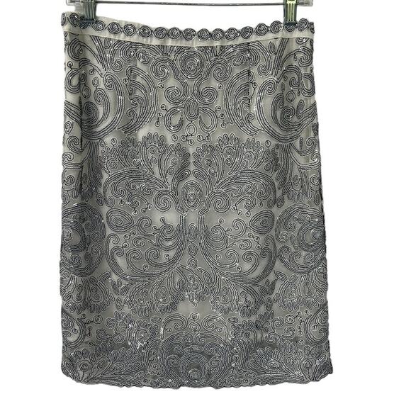 Yoana Baraschi Dresses & Skirts - YOANA BARASCHI Black & White Print Sequin Skirt S